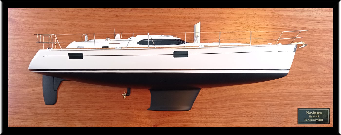 Custom Half Models - - Hylas 48 custom half model with deck details - Abordage