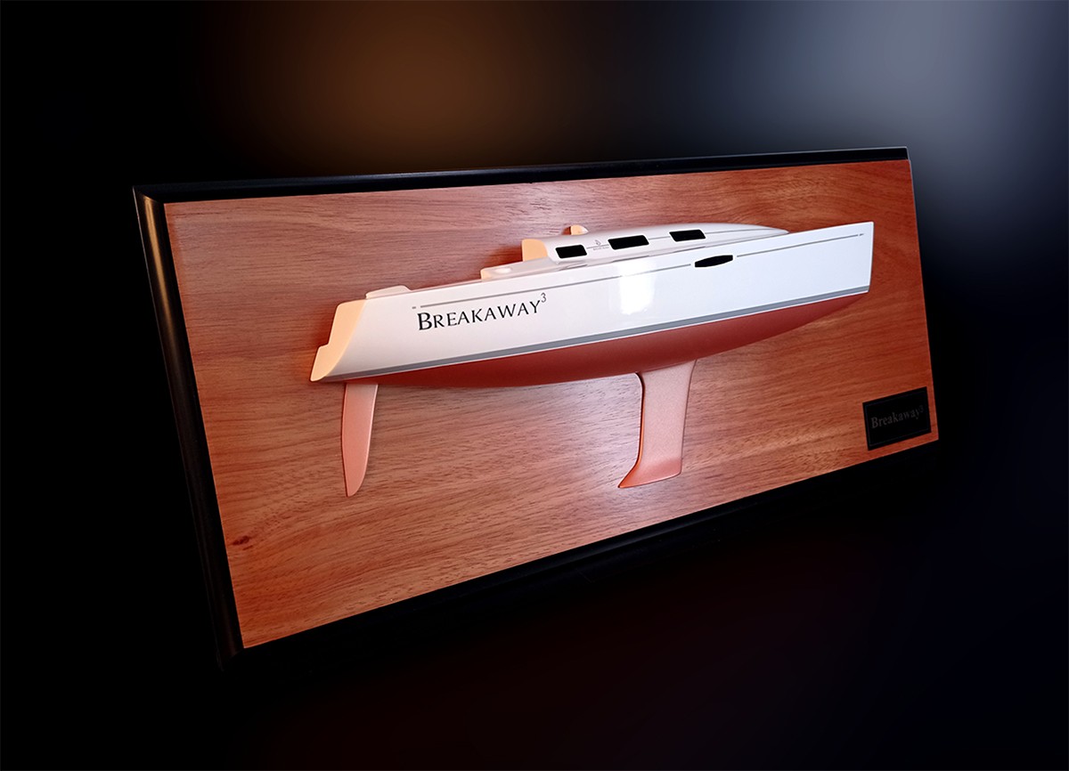 Custom Half Models - Beneteau - Beneteau 36.7 custom half model with cabin and cockpit only - Abordage