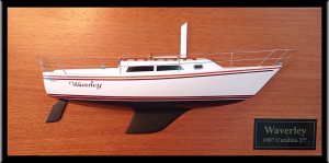 Custom Half Models - Catalina - Catalina 27 custom half model with deck details - Abordage