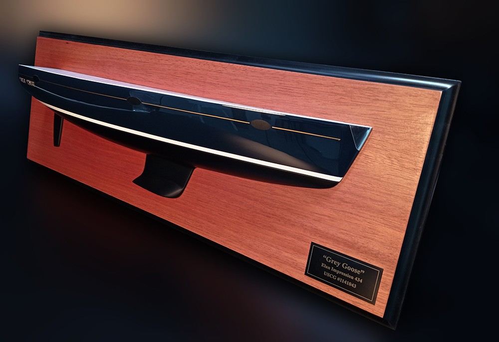 Custom Half Models - Elan yachts - Elan Impression 434 flush deck half hull - Abordage