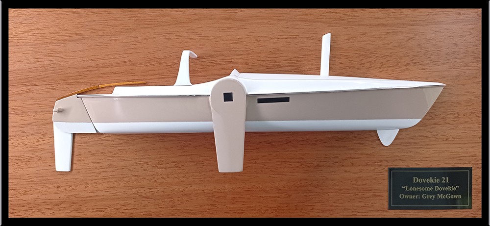 Custom Half Models - - Dovekie 21 custom half model with deck details - Abordage