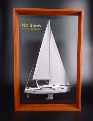 Custom Half Models - Beneteau - Beneteau Oceanis 41 Framed Half Model - Abordage