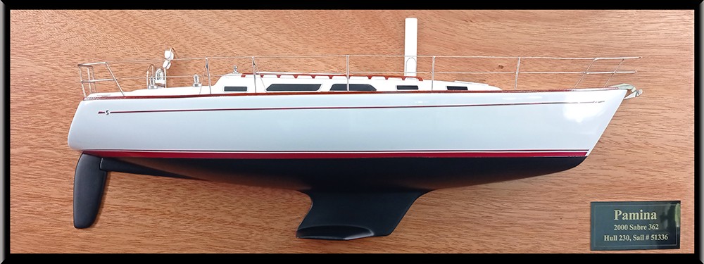 Custom Half Models - Sabre Yachts - Sabre 362 custom half model with deck details - Abordage