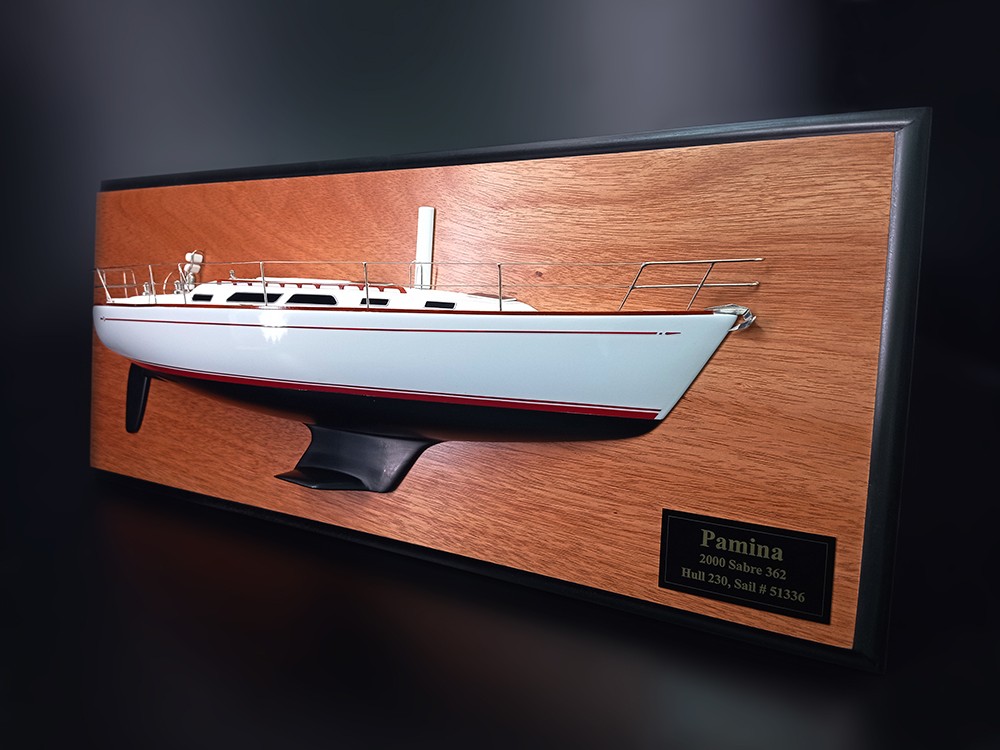 Custom Half Models - Sabre Yachts - Sabre 362 custom half model with deck details - Abordage