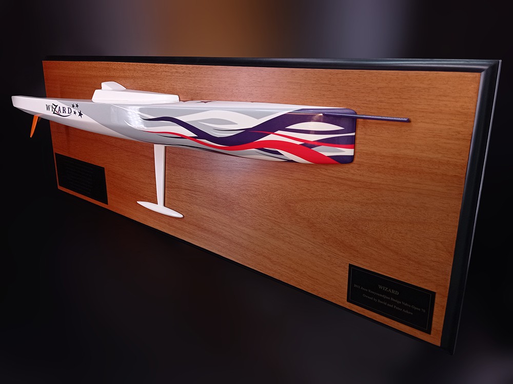 Custom Half Models - - Volvo Ocean Race VOR 70 WIZARD custom half model - Abordage