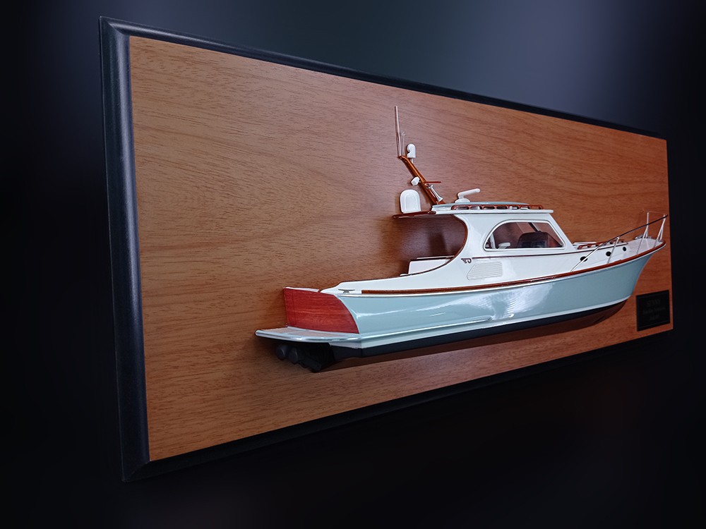 Custom Half Models - Hinckley - Hinckley Talaria 44 Express custom half model with deck details - Abordage