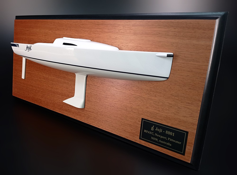 Custom Half Models - JBoats - J88 JBoats replica custom half model with cabin and cockpit only - Abordage