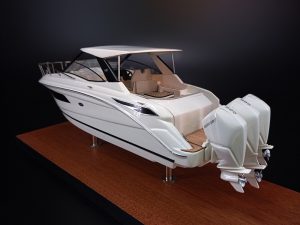 Custom Desk Models - Sea Ray - Sea Ray 320 Sundancer custom desk model - Abordage