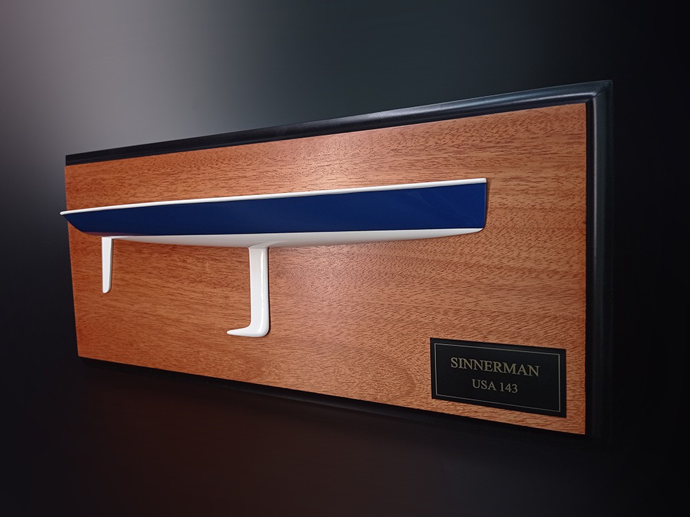 Custom Half Models - Viper 640 One Design Sport Boat - Viper 640 flush deck half hull replica - Abordage