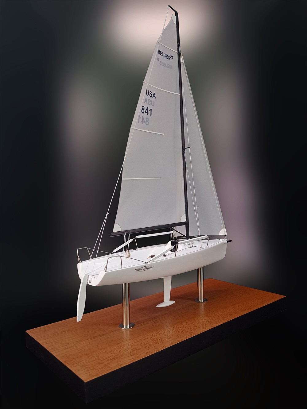 Custom Desk Models - Melges - Melges 24 custom desk model replica - Abordage