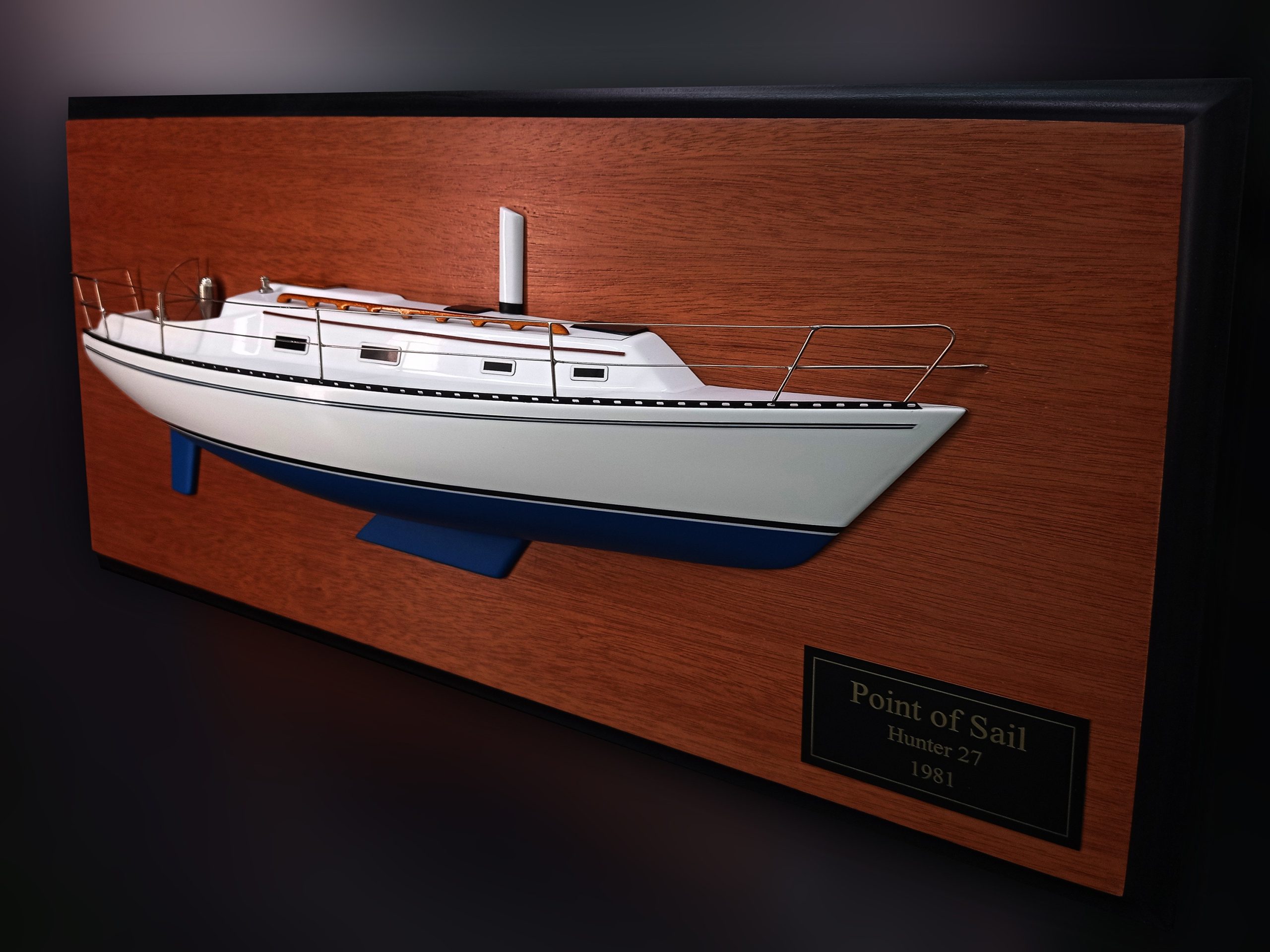 Custom Half Models - - Hunter 27 half model with deck details - Abordage