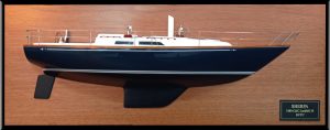 Custom Half Models - C&C Yachts - C&C Landfall 38 custom half model with deck details - Abordage