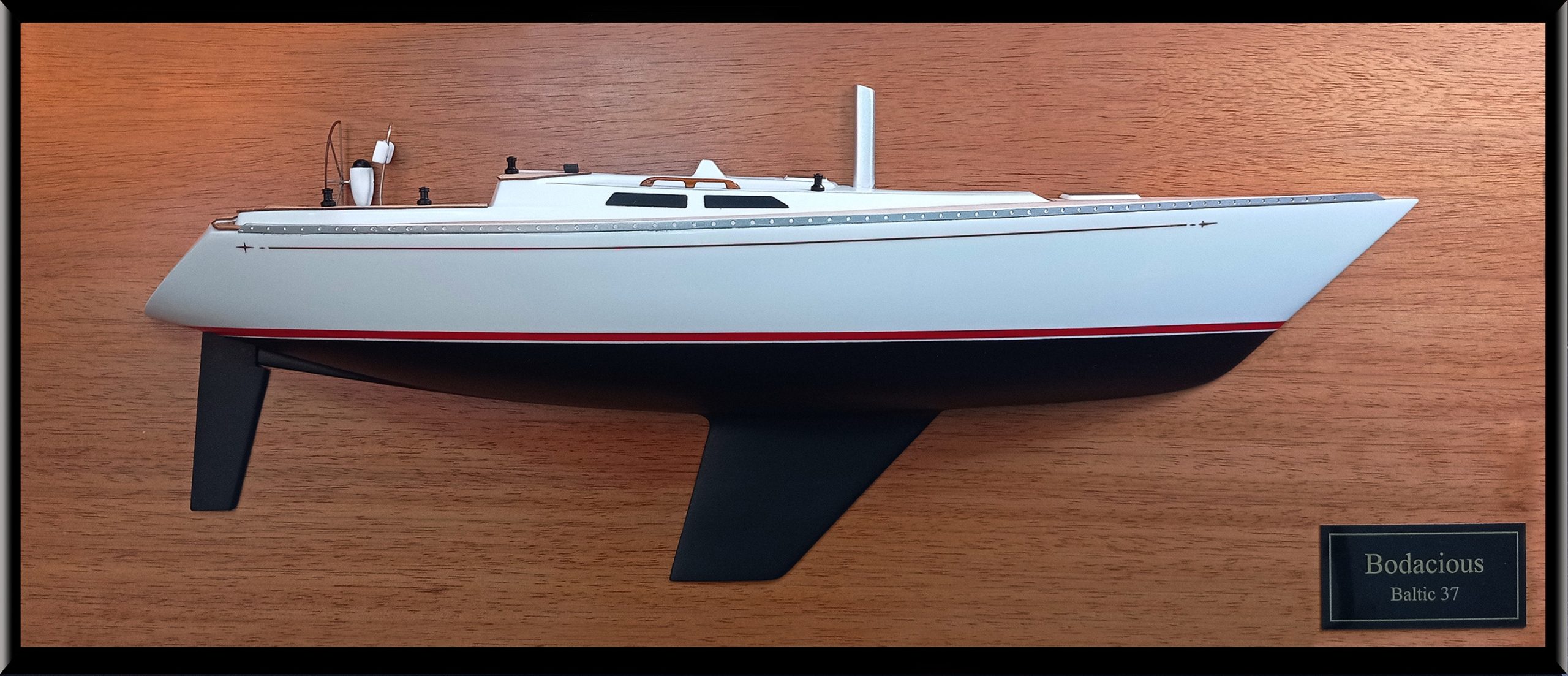 Custom Half Models - Baltic Yachts - Baltic 37 custom half model with deck details - Abordage