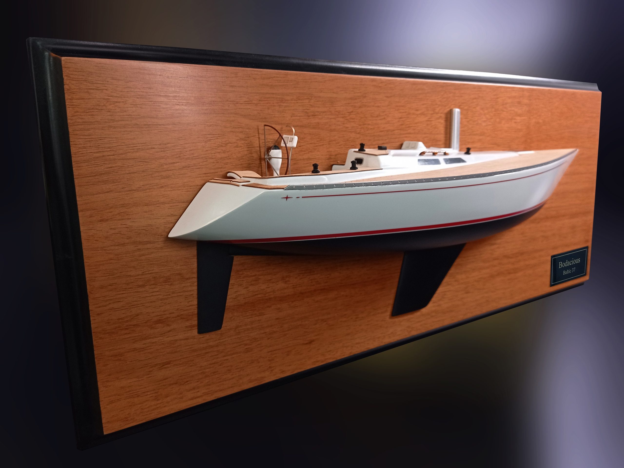Custom Half Models - Baltic Yachts - Baltic 37 custom half model with deck details - Abordage