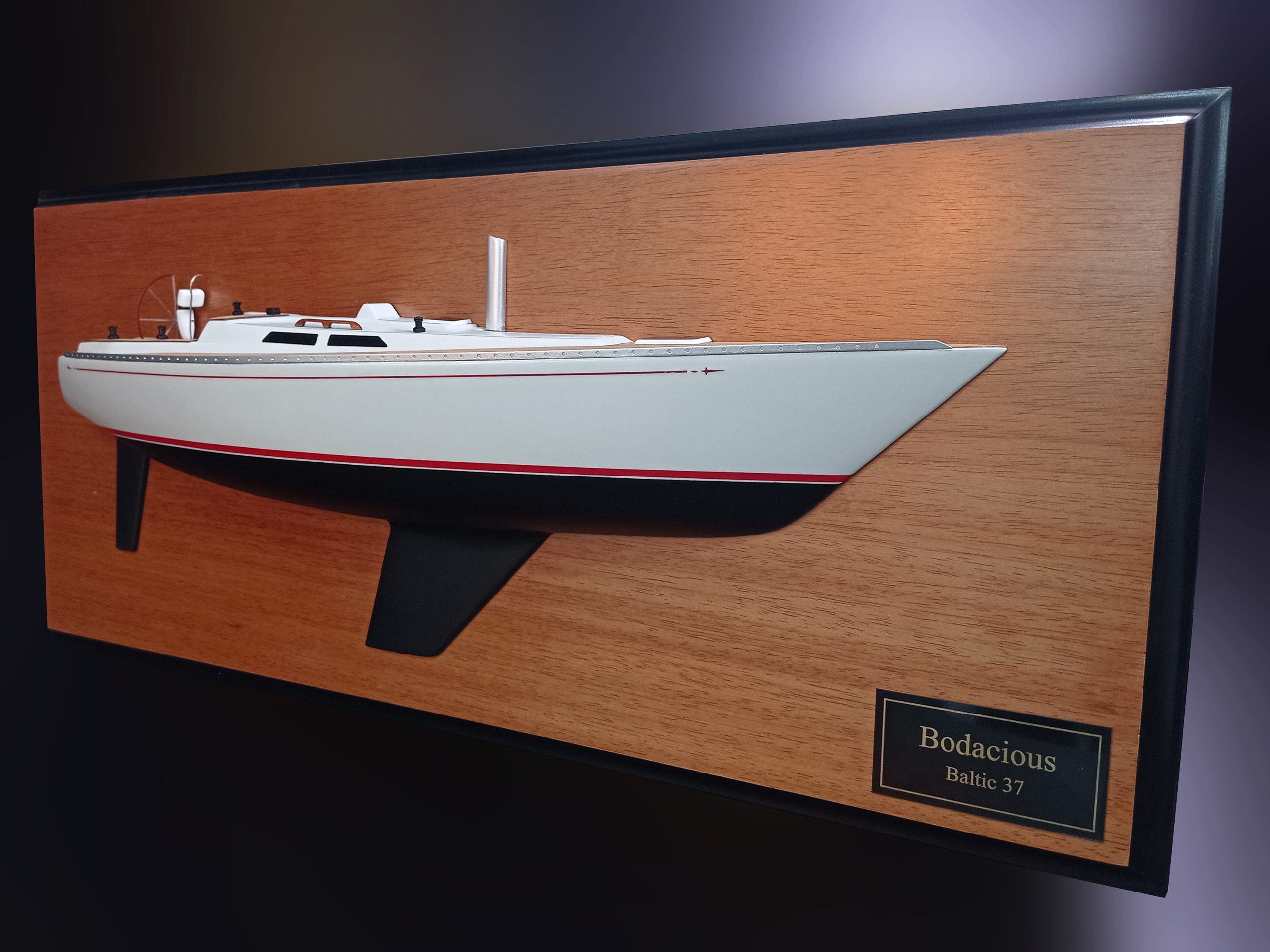 Custom Half Models - Baltic Yachts - Baltic 37 custom half model with deck details - Abordage