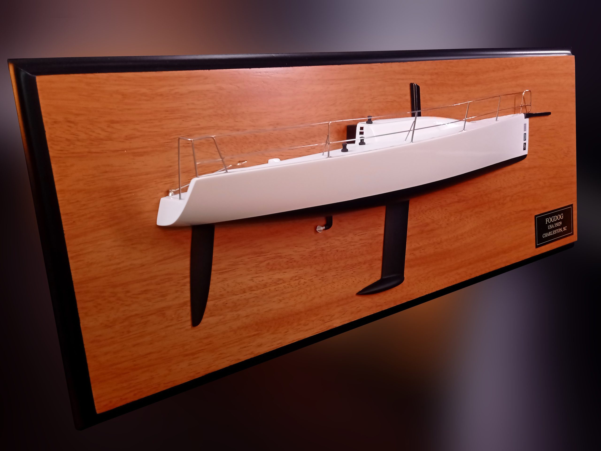 Custom Half Models - Nelson Marek Yacht Design - Nelson-Marek 1D35 half model with deck details - Abordage