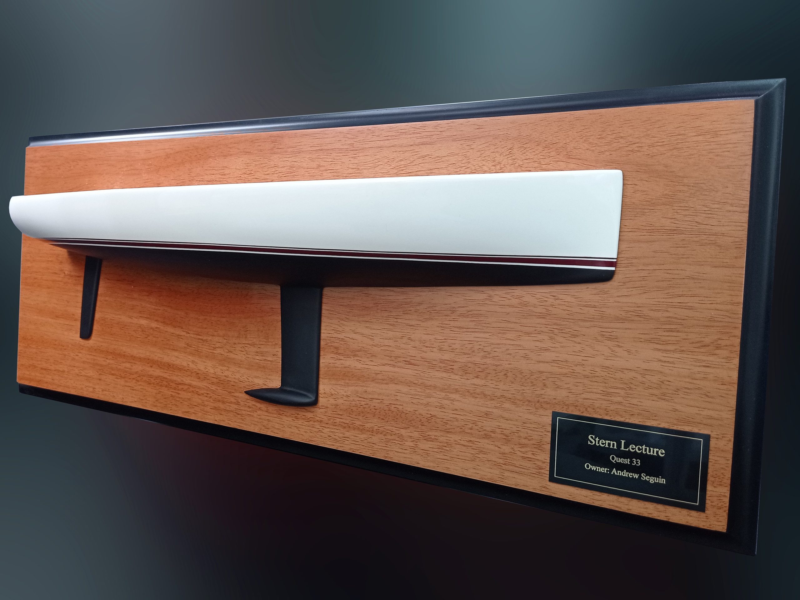 Custom Half Models - - QUEST 33S, Rodger Martin Yacht Designs flush deck half hull - Abordage