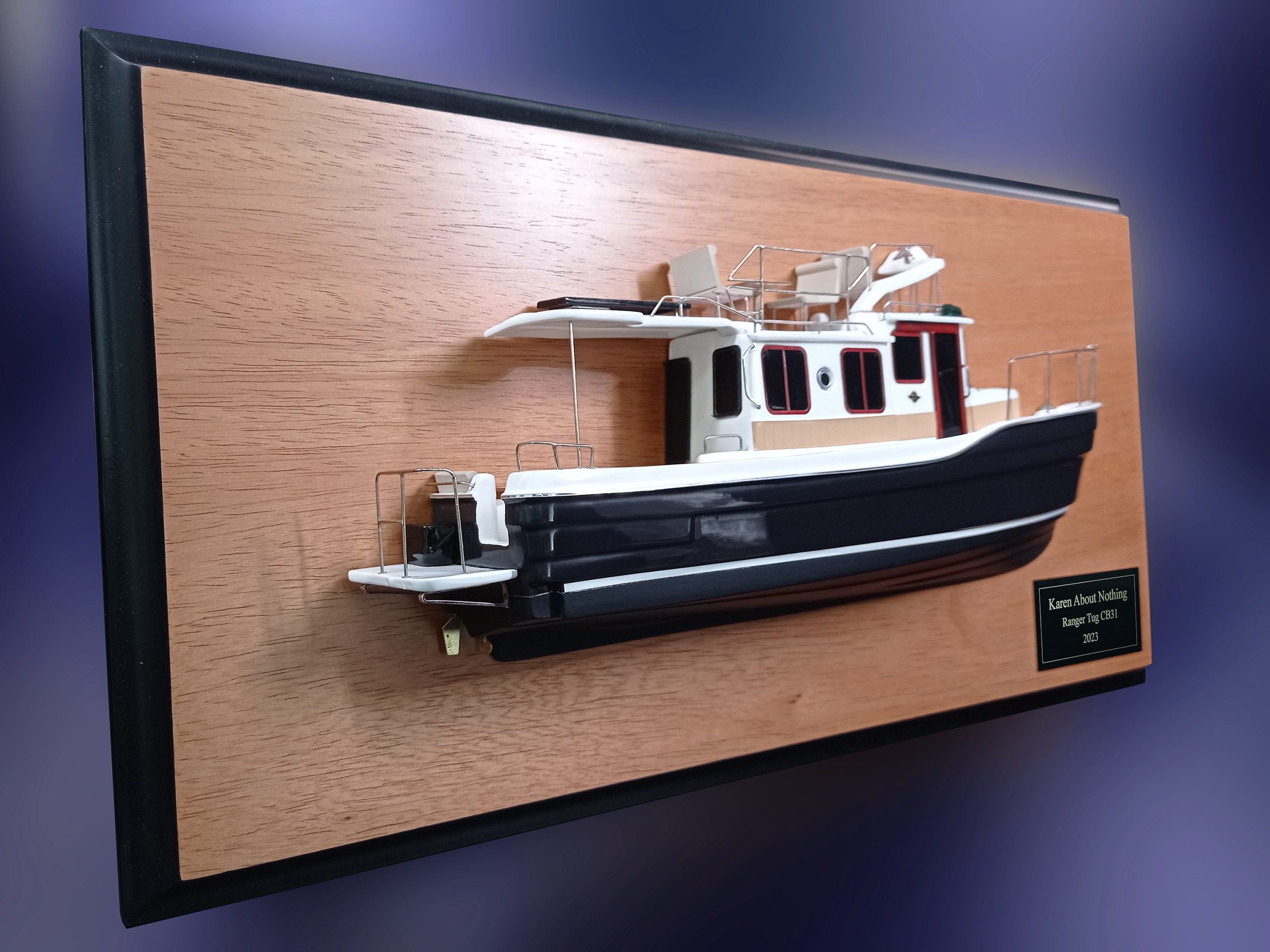 Custom Half Models - Ranger Tugs - Ranger Tug 31CB custom half model with deck details - Abordage