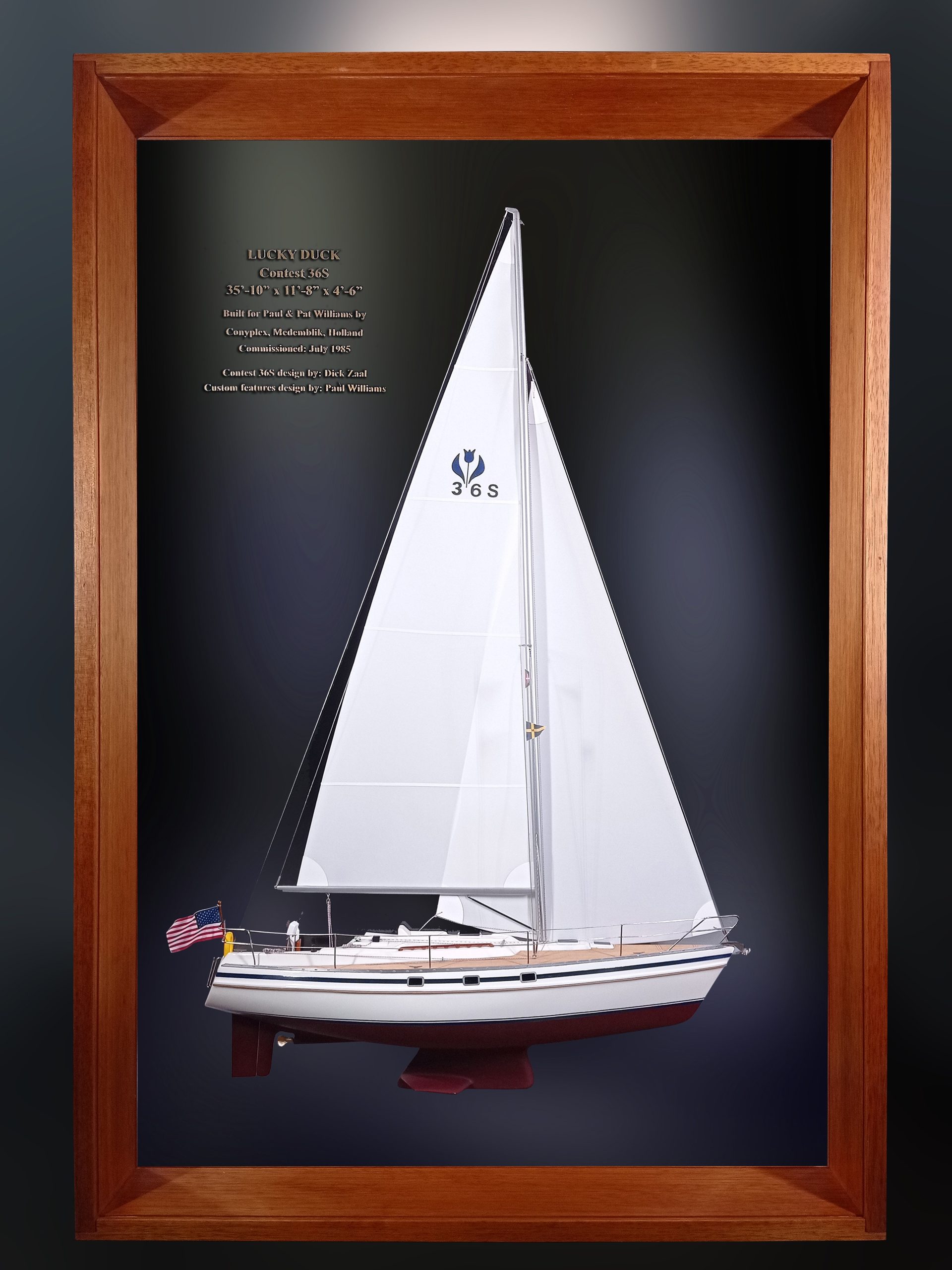 Custom Half Models - - Contest 36S Framed half Model - Abordage