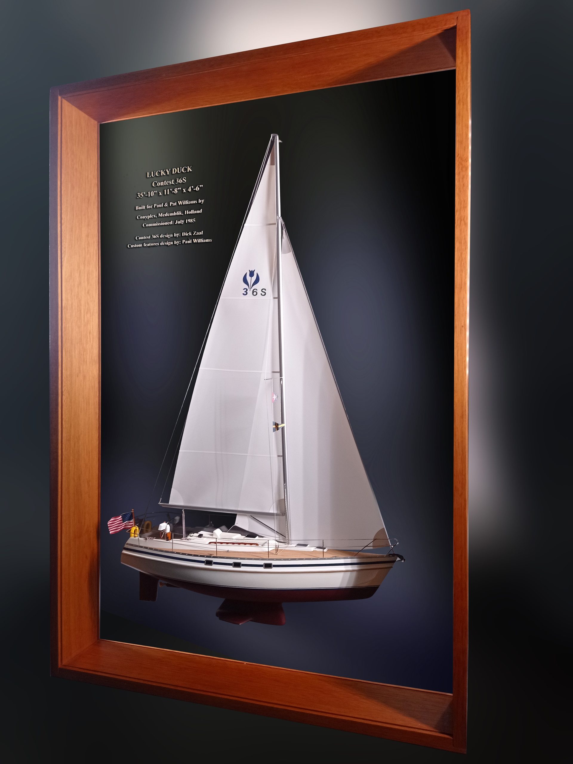 Custom Half Models - - Contest 36S Framed half Model - Abordage