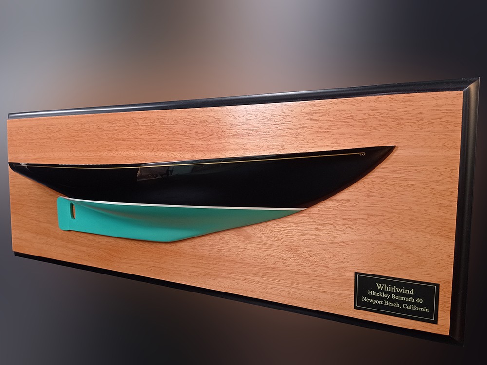 Custom Half Models - Hinckley - Hinckley Bermuda 40 Yawl flushdeck custom half hull - Abordage