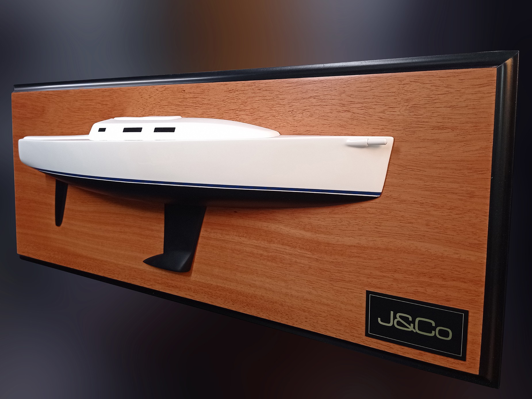 Custom Half Models - JBoats - J 109 custom half model with cabin and cockpit only replica - Abordage