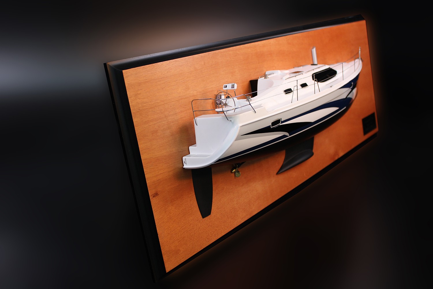 Hunter 45DS custom half model with deck details