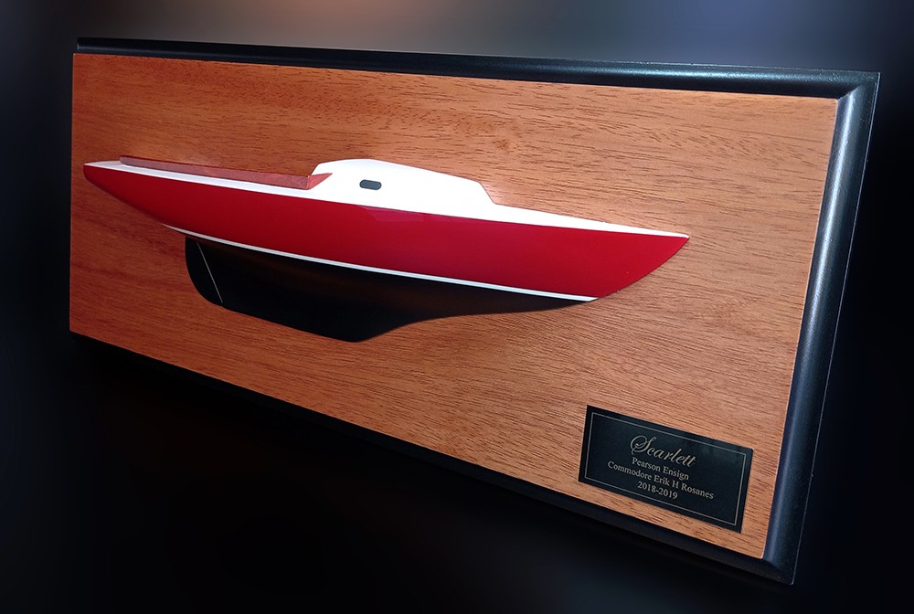 Pearson Ensign 22.5 custom half model with cabin and cockpit only