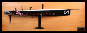 TP52 Gladiator custom half model with deck details
