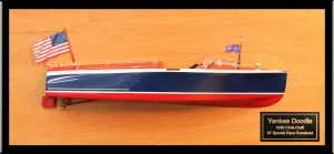16’ Special Race Runabout of 1939 custom half model with deck details