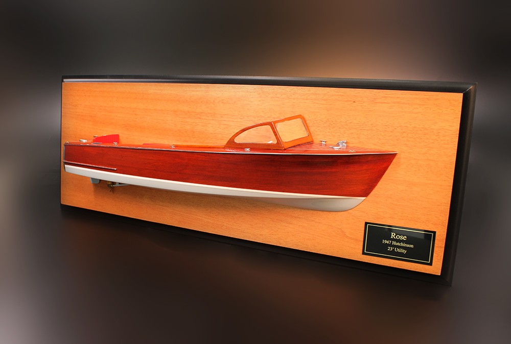 Hutchinson 23’ Utility - 1947 custom half model with deck details