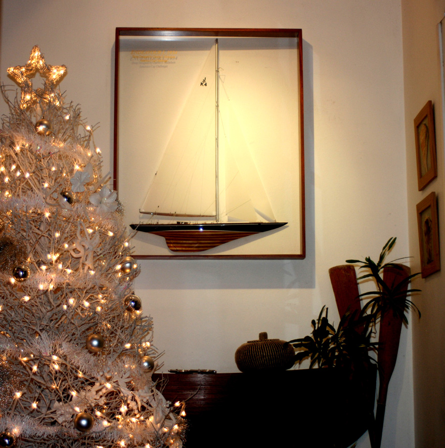 Half models with wooden frame - - Endeavour I 1934 - Abordage