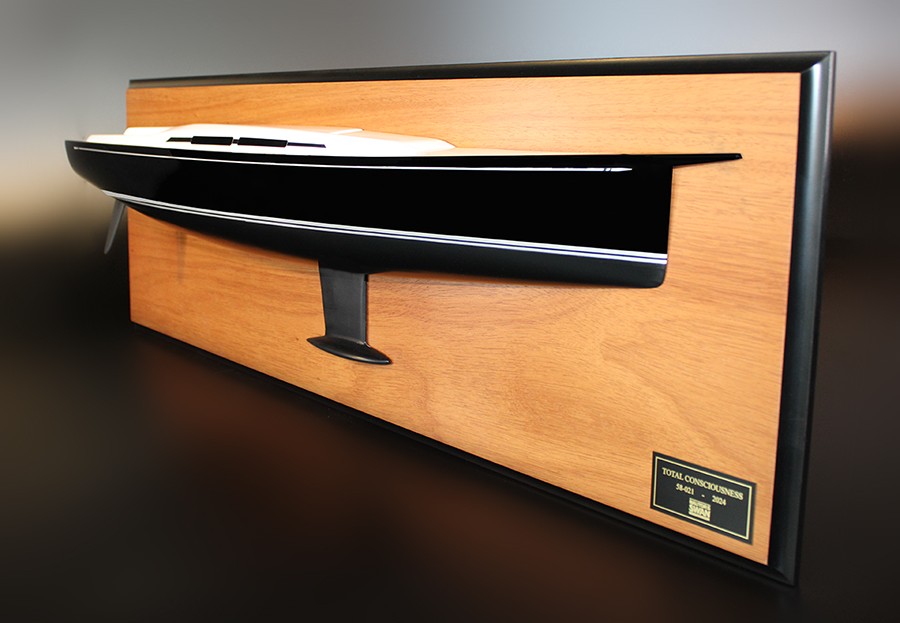 Nautor's Swan 58 custom half model