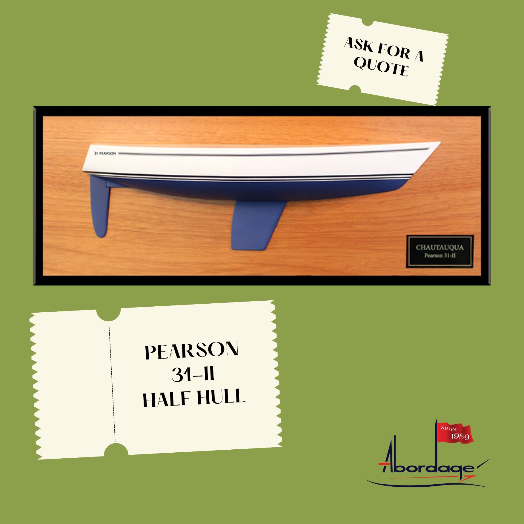 Pearson 31-II custom half hull