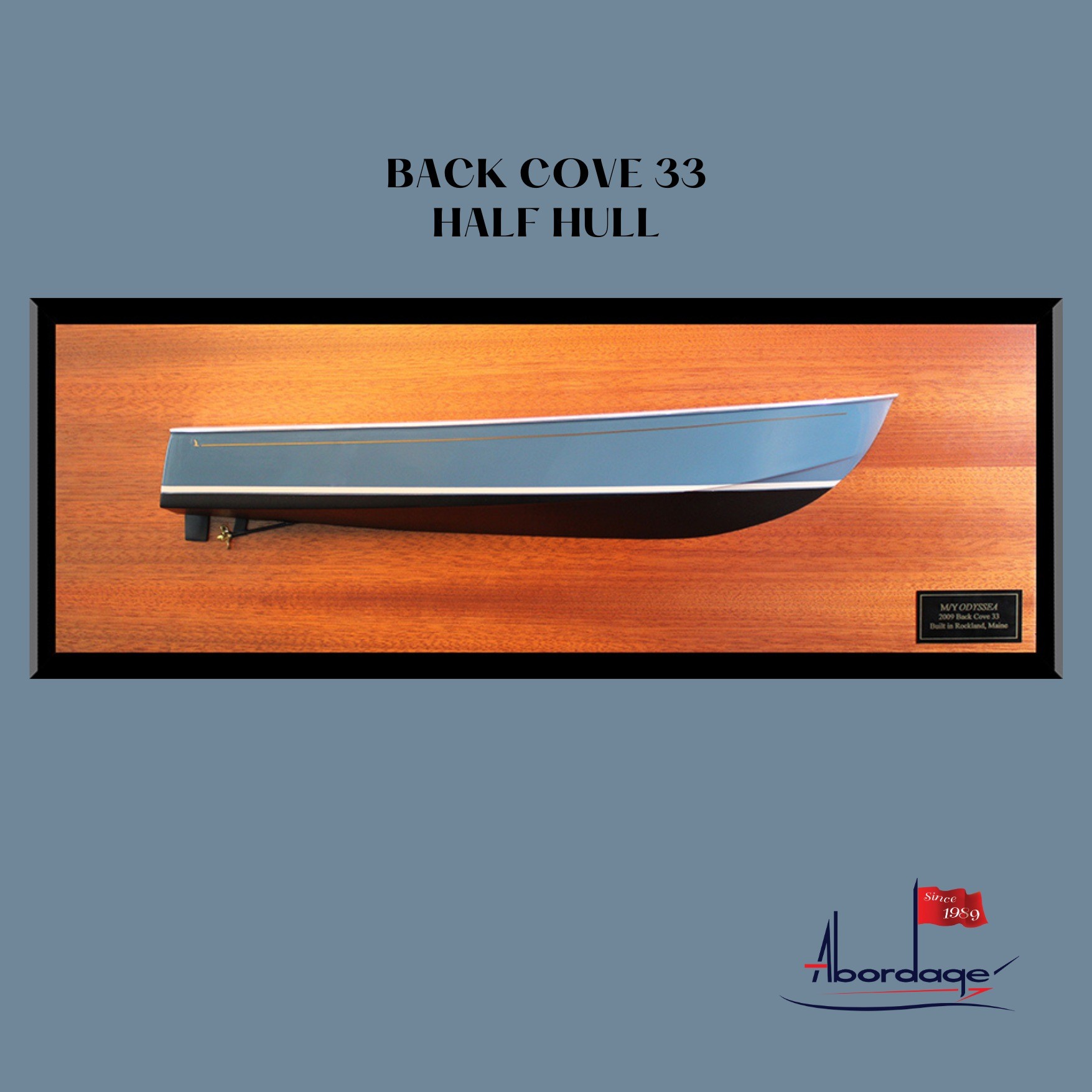 Back Cove 33 custom half hull