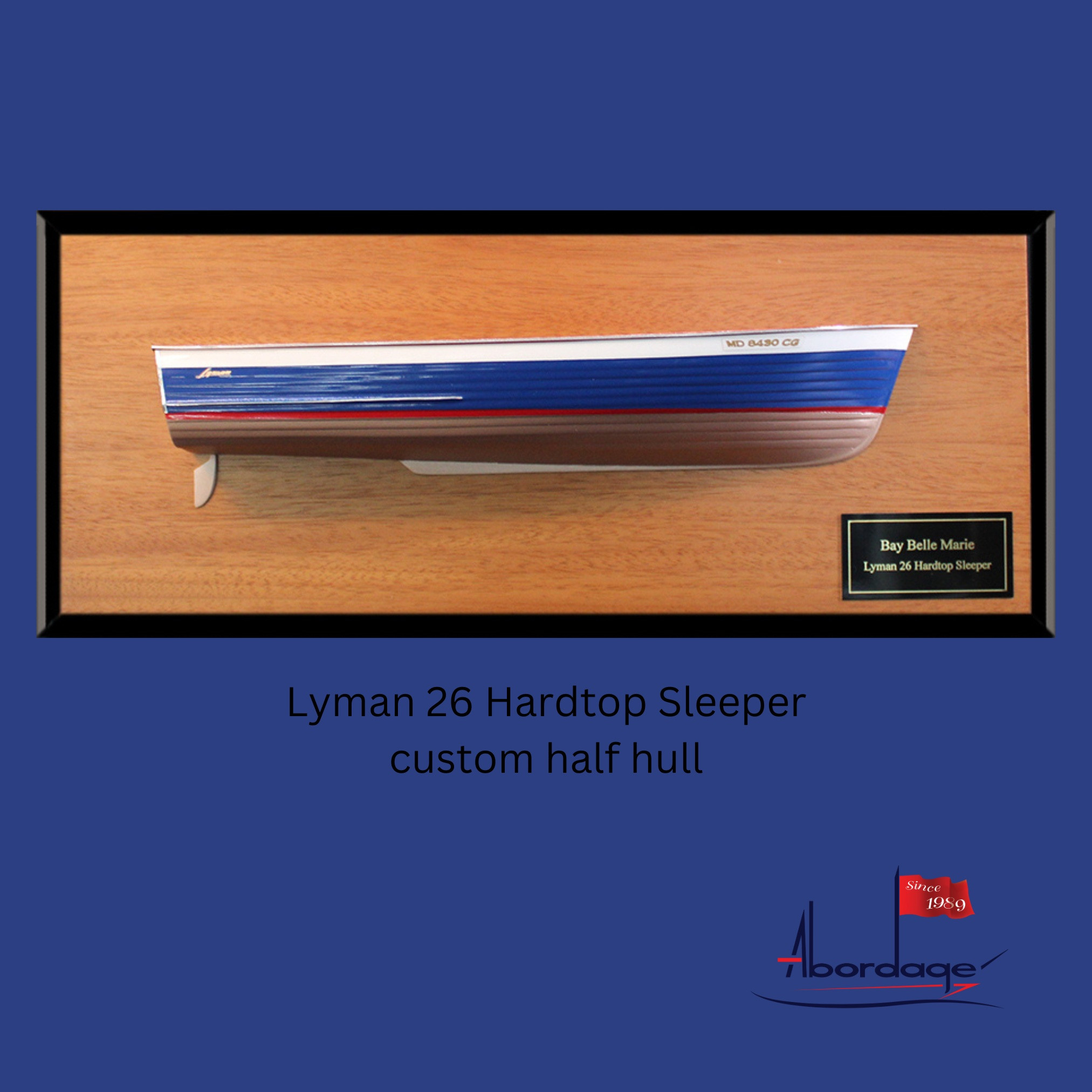 Lyman 26 Hardtop Sleeper custom half hull