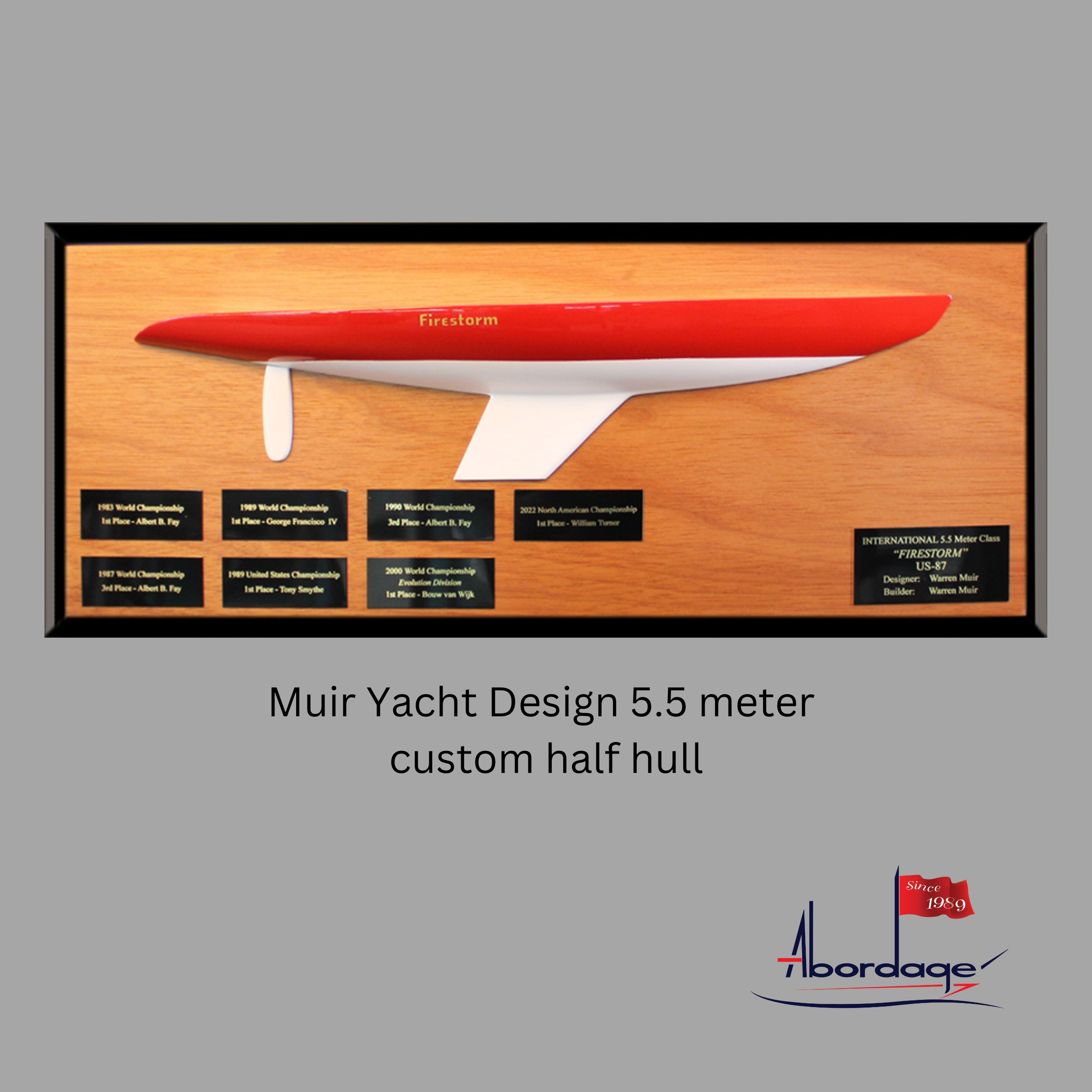 Muir Yacht Design 5.5 meter custom half hull