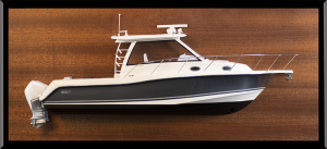 Boston Whaler 345 Conquest custom half model with deck details