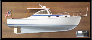 Ellis 36 Express Cruiser custom half model with deck details
