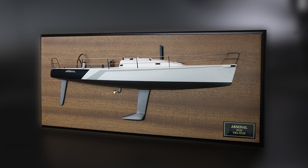 J Boats J125 J-125 Custom half model with deck details