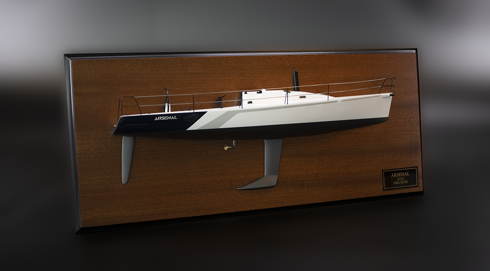 J Boats J125 J-125 Custom half model with deck details