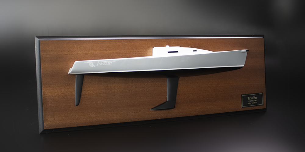 J Boats J125 custom half model with cabin and cockpit only