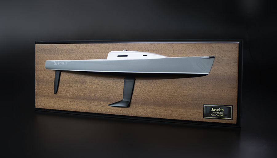 J Boats J125 custom half model with cabin and cockpit only