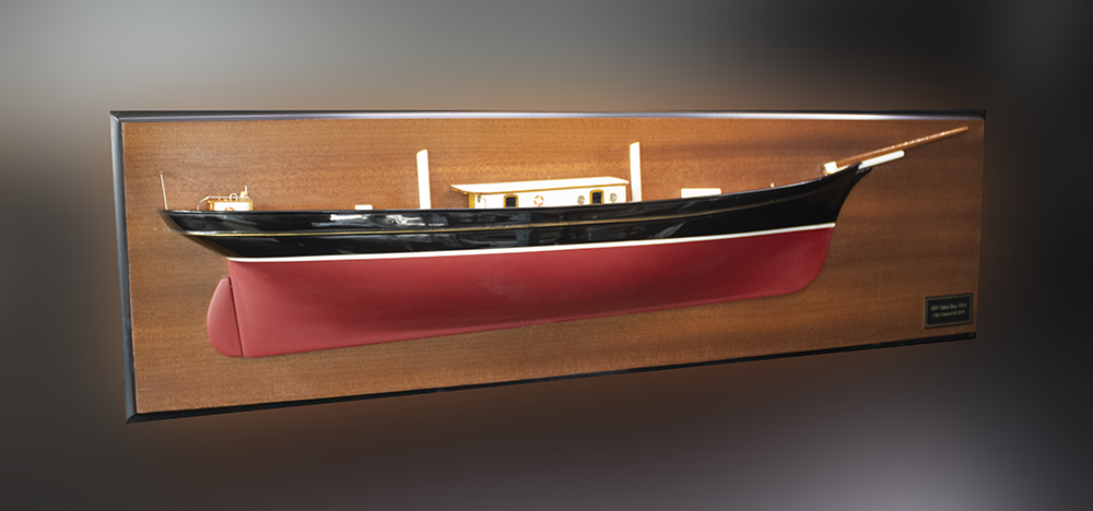 Tabor Boy 100’ 1918 Dutch Pilot Ship custom model with deck details