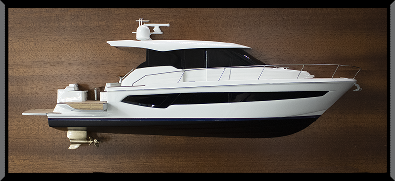 Tiara EX54 RF002 custom half model with deck details