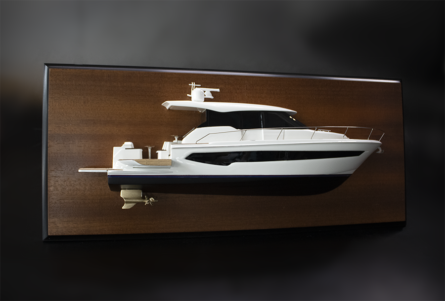 Tiara EX54 RF002 custom half model with deck details