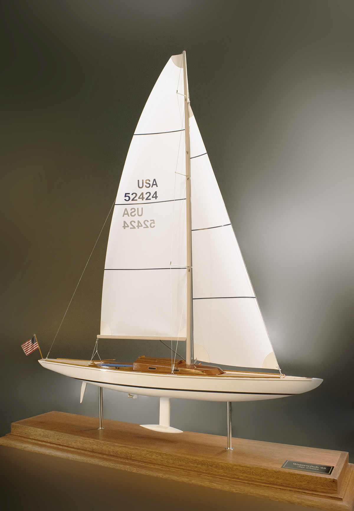 WaterWitch 48 Custom Yacht model - scale 1-24 or 24 inc. LOA-CM