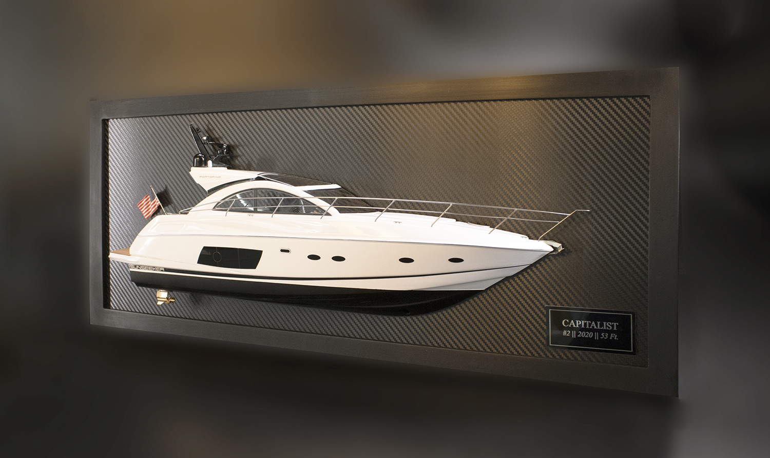 Sunseeker Portofino 48 custom model with deck details