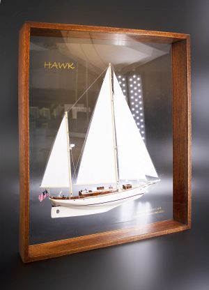 Cherubini 44 stunning framed half model