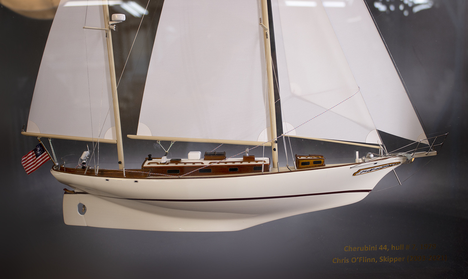 Cherubini 44 stunning framed half model